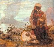 John Garrick The Death of King Arthur France oil painting artist